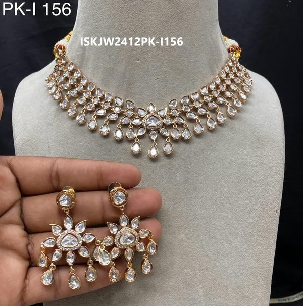 Kundan Jewelry Set-ISKJW2412PK-I-I56