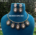 Kundan Jewelry Set-ISKJW2512PK-N61