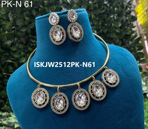 Kundan Jewelry Set-ISKJW2512PK-N61