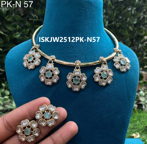 Kundan Jewelry Set-ISKJW2512PK-N52