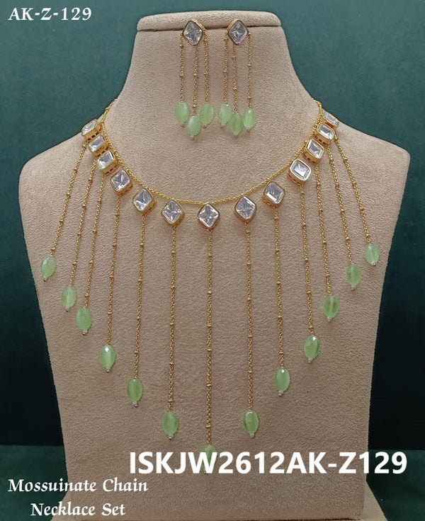 Moissanite Chain Necklace Set-ISKJW2612AK-Z129