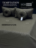 Embossed Handmade 5Pc Cushion Bedding Set-ISKBDS26121246