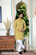 Men's Bagru Hand Block Printed Cotton Kurta With Pajama-ISKM27016986