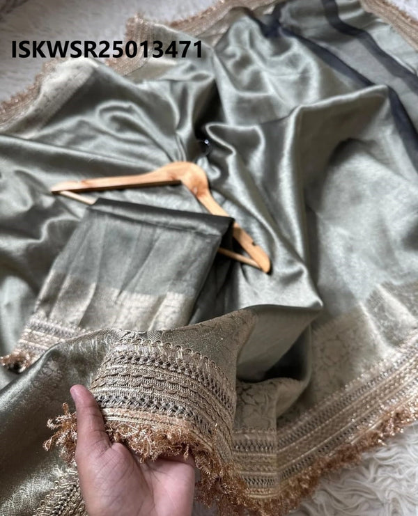 Banarasi Tissue Silk Saree With Blouse-ISKWSR25013471