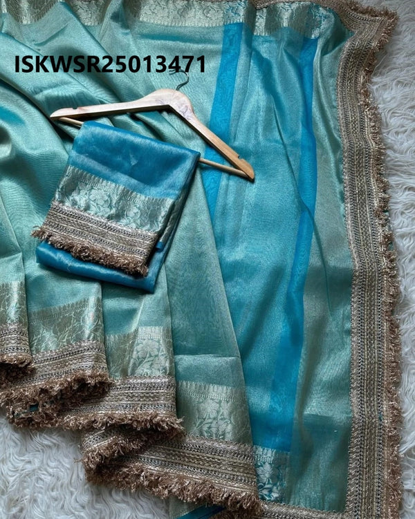 Banarasi Tissue Silk Saree With Blouse-ISKWSR25013471