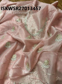 Embroidered Organza Satin Silk Saree With Blouse-ISKWSR27013467