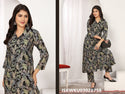 Printed Chanderi Kurti With Pant-ISKWKU03028758