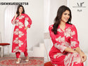 Printed Chanderi Kurti With Pant-ISKWKU03028758