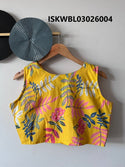 Hand Crafted Hand Block Printed Cotton Blouse-ISKWBL03026004