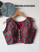 Hand Crafted Hand Block Printed Cotton Blouse-ISKWBL03026006