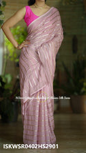 Embroidered Chinon Silk Saree With Blouse-ISKWSR0402HS2901