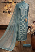 Embroidered Georgette Kurti With Shantoon Bottom And Chiffon Dupatta-ISKWFBL0402Nk1895