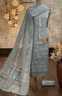 Sequined Cotton Kurti With Bottom And Net Dupatta-ISKWFBL04026755