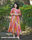 Abstract Printed Cotton A-Line Kurti With Pant-ISKWKU1002PPC/D1398