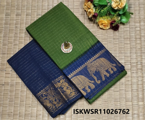 Zari Weaved Cotton Saree-ISKWSR11026762