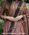 Handloom Cotton Silk Anarkali Kurti With Cotton Silk Pant And Handloom Dupatta-ISKWSU1202PPC/D1812