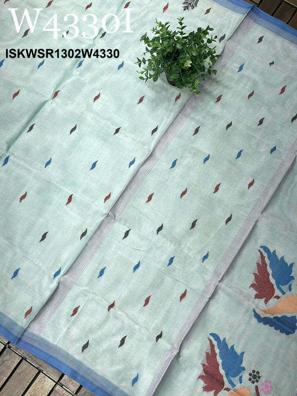 Handloom Cotton Saree-ISKWSR1302W4330