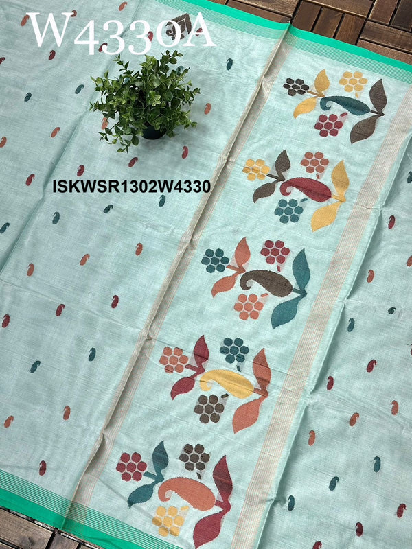 Handloom Cotton Saree-ISKWSR1302W4330