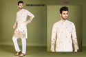 Men's Embroidered Cotton Kurta-ISKM040361091/61092/61093/61094/61095