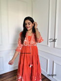 Printed Cotton Dress-ISKWDR2104Dk6491