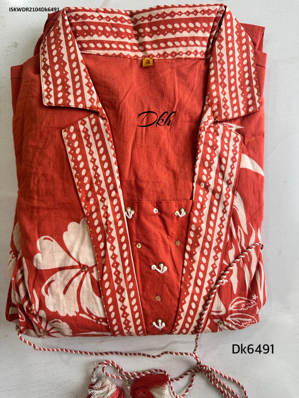 Printed Cotton Dress-ISKWDR2104Dk6491