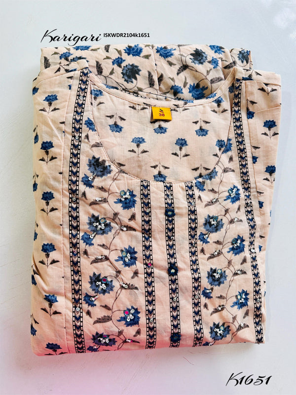 Printed Cotton Dress-ISKWDR2104k1651