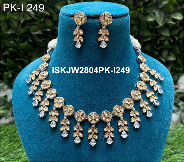 Kundan Jewelry Set-ISKJW2804PK-I249