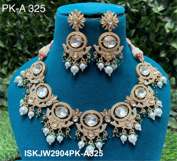 Kundan Jewelry Set-ISKJW2904PK-A325