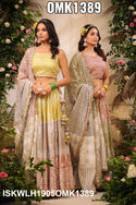 Embroidered Malmal Lehenga With Blouse And Dupatta-ISKWLH1905OMK1389