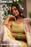 Embroidered Malmal Lehenga With Blouse And Dupatta-ISKWLH1905OMK1389