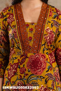 Printed Cotton Kurti With Pant And Dupatta-ISKWSU050822993