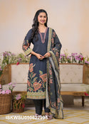 Printed Cotton Kurti With Pant And Dupatta-ISKWSU050822995