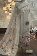 Digital Printed Tissue Linen Kurti With Shantoon Bottom And Dupatta-ISKWFBL06083211