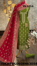 Dola Silk Kurti With Shantoon Bottom And Banarasi Weaved Dupatta-ISKWFBL0608Nk3054