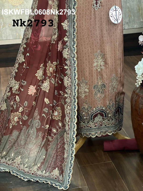 Digital Printed Kurti With Shantoon Bottom And Digital Printed Chiffon Dupatta-ISKWFBL0608Nk2793