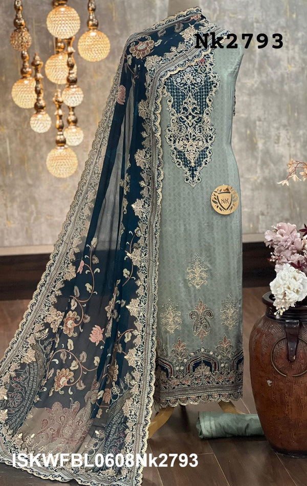 Digital Printed Kurti With Shantoon Bottom And Digital Printed Chiffon Dupatta-ISKWFBL0608Nk2793