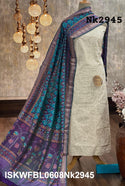 Handloom Cotton Kurti With Cotton Bottom And Patola Printed Dupatta-ISKWFBL0608Nk2945