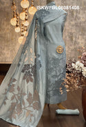 Embroidered Chanderi Silk Kurti With Shantoon Bottom And Dupatta-ISKWFBL06081408