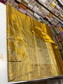 Handloom Silk Saree With Contrast Blouse-ISKWSR070815502