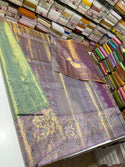 Handloom Silk Saree With Contrast Blouse-ISKWSR070815504