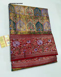 Handloom Silk Saree With Contrast Blouse-ISKWSR070815505