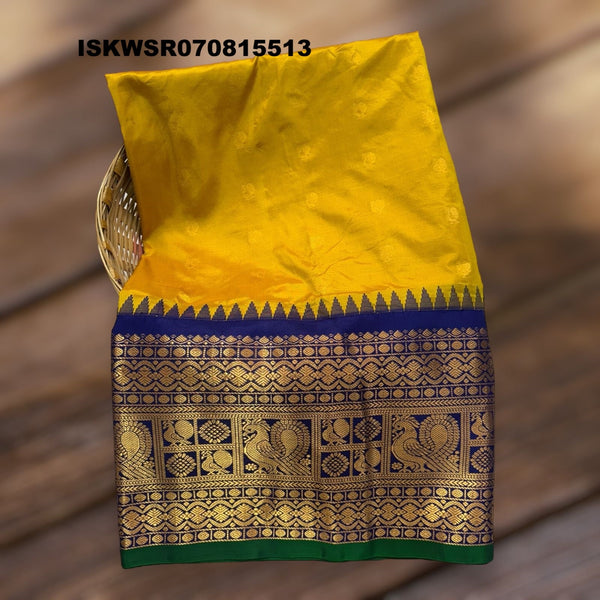 Silk Saree With Contrast Blouse-ISKWSR070815513
