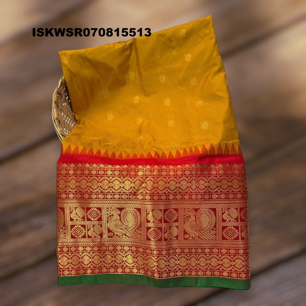 Silk Saree With Contrast Blouse-ISKWSR070815513