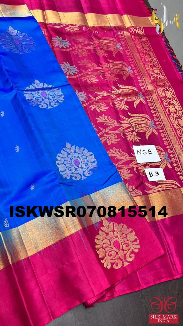 Handloom Silk Saree With Blouse-ISKWSR070815514