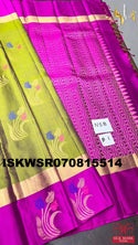 Handloom Silk Saree With Blouse-ISKWSR070815514