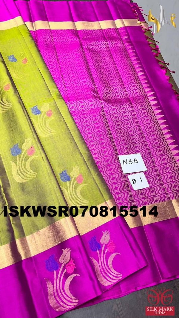 Handloom Silk Saree With Blouse-ISKWSR070815514