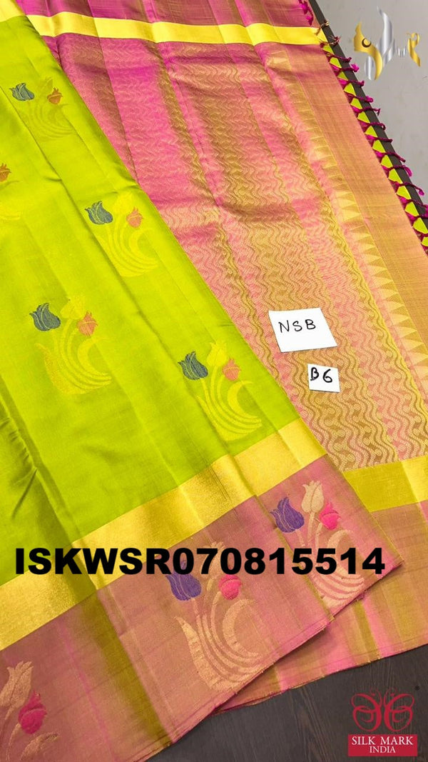 Handloom Silk Saree With Blouse-ISKWSR070815514