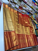 Handloom Silk Saree With Contrast Blouse-ISKWSR070815515