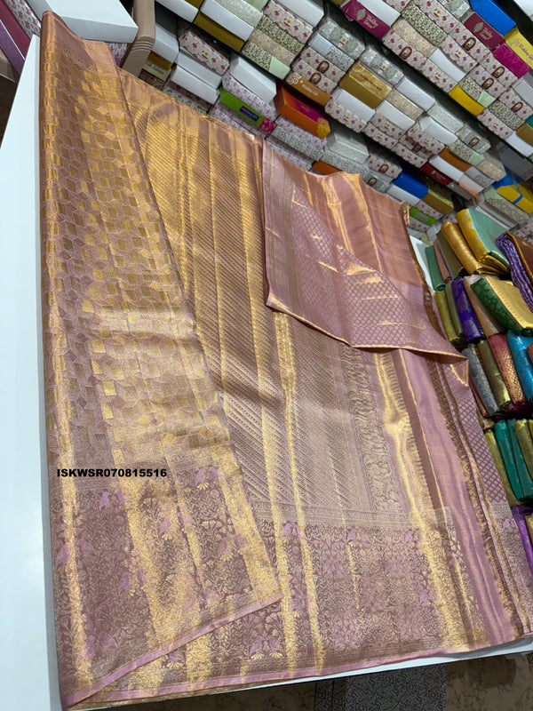 Handloom Silk Saree With Blouse-ISKWSR070815516