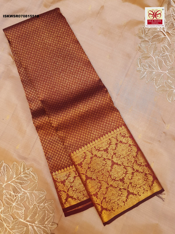 Kanchipuram Handloom Silk Saree With Blouse-ISKWSR070815518